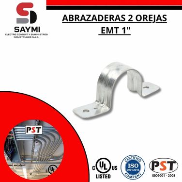 ABRAZADERAS 2 OREJAS EMT 1″