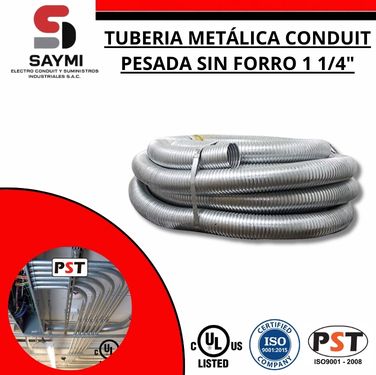 TUBERIA METALICA CONDUIT PESADA SIN FORRO 1-1/4″ X 35MM